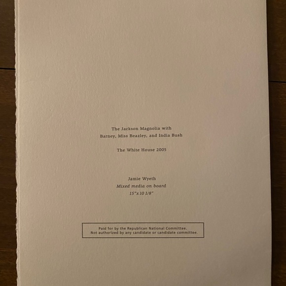 President George W. Bush - White House Christmas Card 2005 - Hallmark - Picture 5 of 6